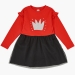 Платье для девочек Mini Maxi, модель 3898, цвет красный/черный