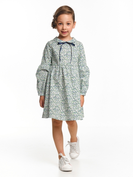 Платье для девочек Mini Maxi, модель 7185, цвет голубой - Платья для девочек с длинным рукавом