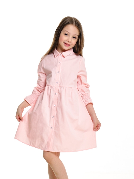 Платье для девочек Mini Maxi, модель 7582, цвет кремовый/розовый - Платья для девочек с длинным рукавом