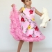 Платье для девочки нарядное БУШОН ST30, стиляги, цвет розовый цветы