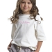 Футболка для девочек Mini Maxi, модель 7889, цвет белый