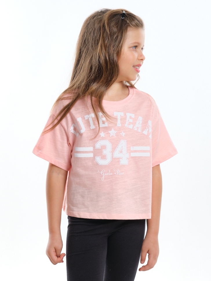 Футболка для девочек Mini Maxi, модель 7906, цвет кремовый - Футболки для девочек