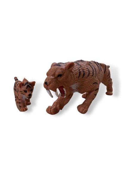 Саблезубый тигр + малыш     - Животные Динозавры Семья,Epic Animals