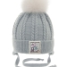 Шапка для девочки Bonne chance, Миалт светло-серый, зима