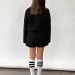 Костюм для девочки пиждак и юбка-шорты БУШОН SK80, цвет черный
