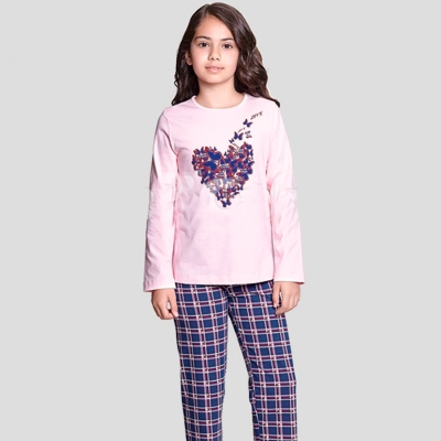 Пижама для девочки, 9344 Baykar длинный рукав