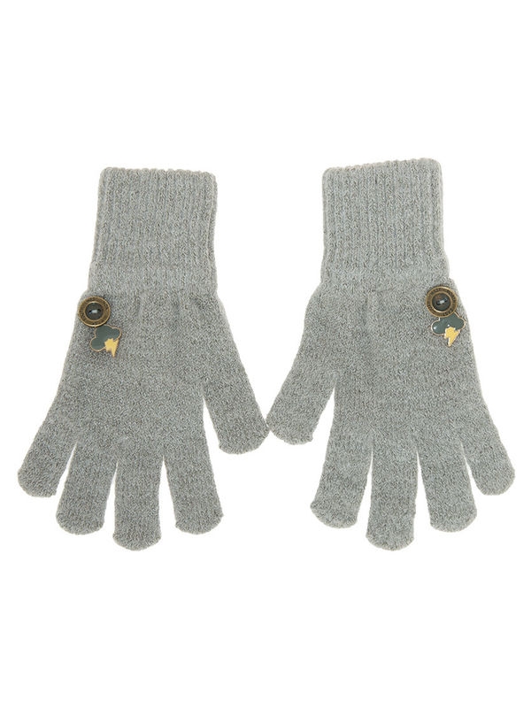 Перчатки для мальчика Тучка, Миалт серый, весна-осень - Перчатки