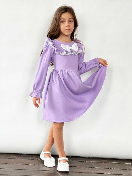 Платье для девочки нарядное БУШОН ST59, цвет сиреневый - Платья коктельные / вечерние