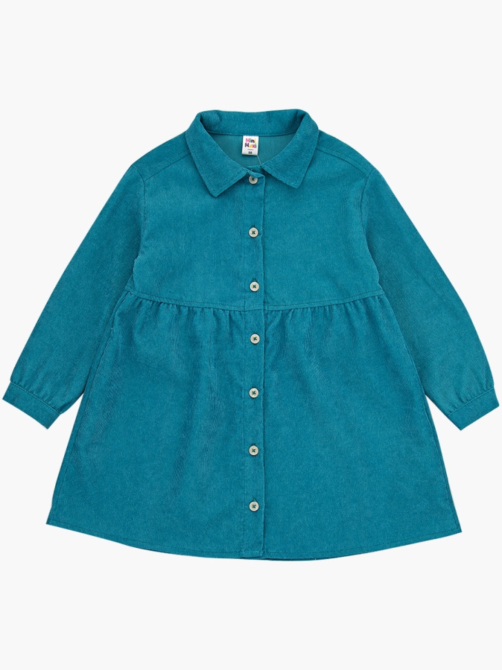 Платье для девочек Mini Maxi, модель 7785, цвет бирюзовый - Платья для девочек с длинным рукавом