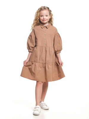 Платье для девочек Mini Maxi, модель 7458, цвет коричневый