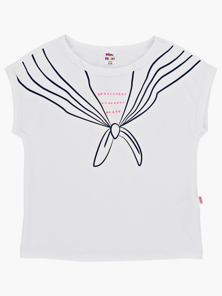 Футболка для девочек Mini Maxi, модель 2854, цвет белый - Футболки для девочек