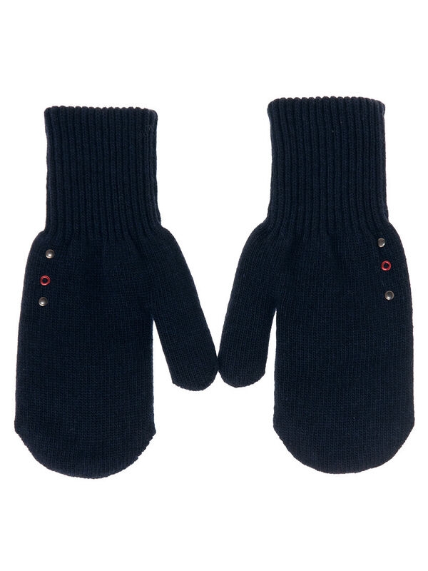 Варежки для мальчика Мозг, Миалт темно-синий, зима - Варежки