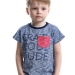 Футболка для мальчиков Mini Maxi, модель 0713, цвет синий