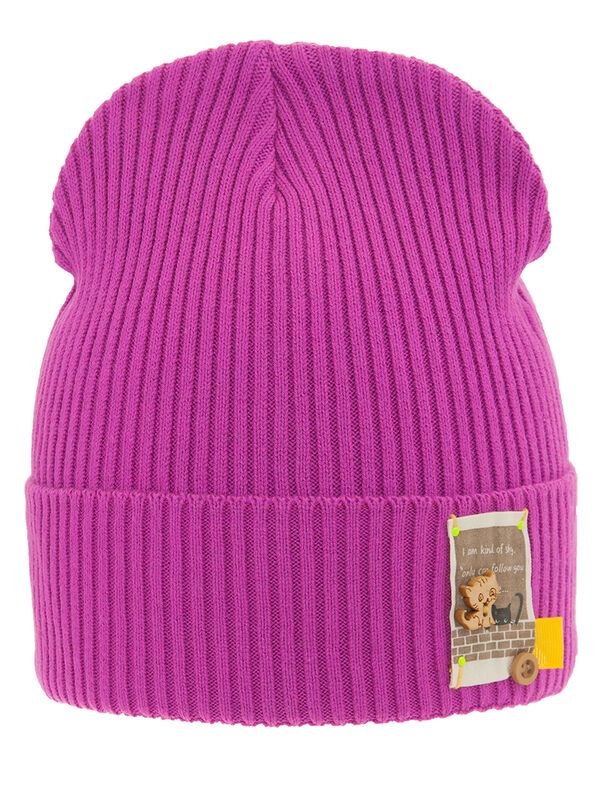 Шапка для девочки Прыгуша, Миалт фуксия, весна-осень - Для девочек весна-осень