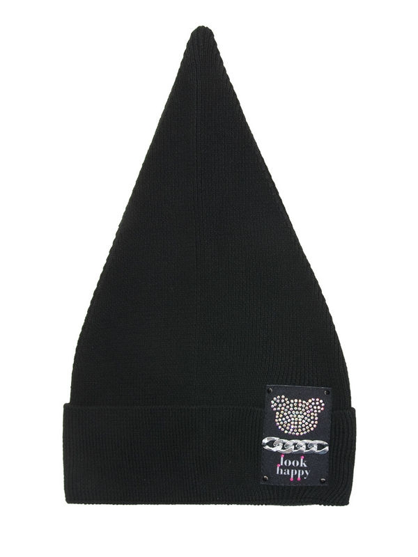 Шапка для девочки Стильняшка, Миалт черный, весна-осень - Для девочек весна-осень
