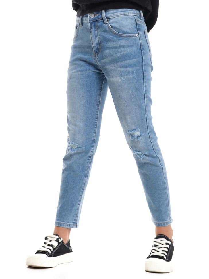 Джинсы для девочек Mini Maxi, модель 331062, цвет синий - Джинсы для девочек