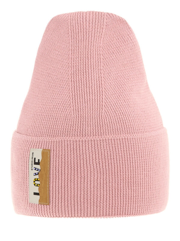 Шапка для девочки Мгновение, Миалт пудровый, весна-осень - Для девочек весна-осень