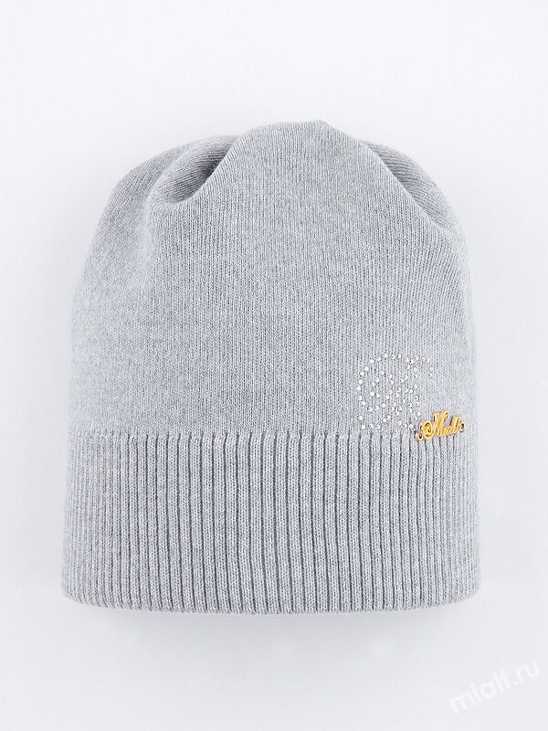 Шапка для девочки Bravissimo, Миалт серый, весна-осень - Для девочек весна-осень
