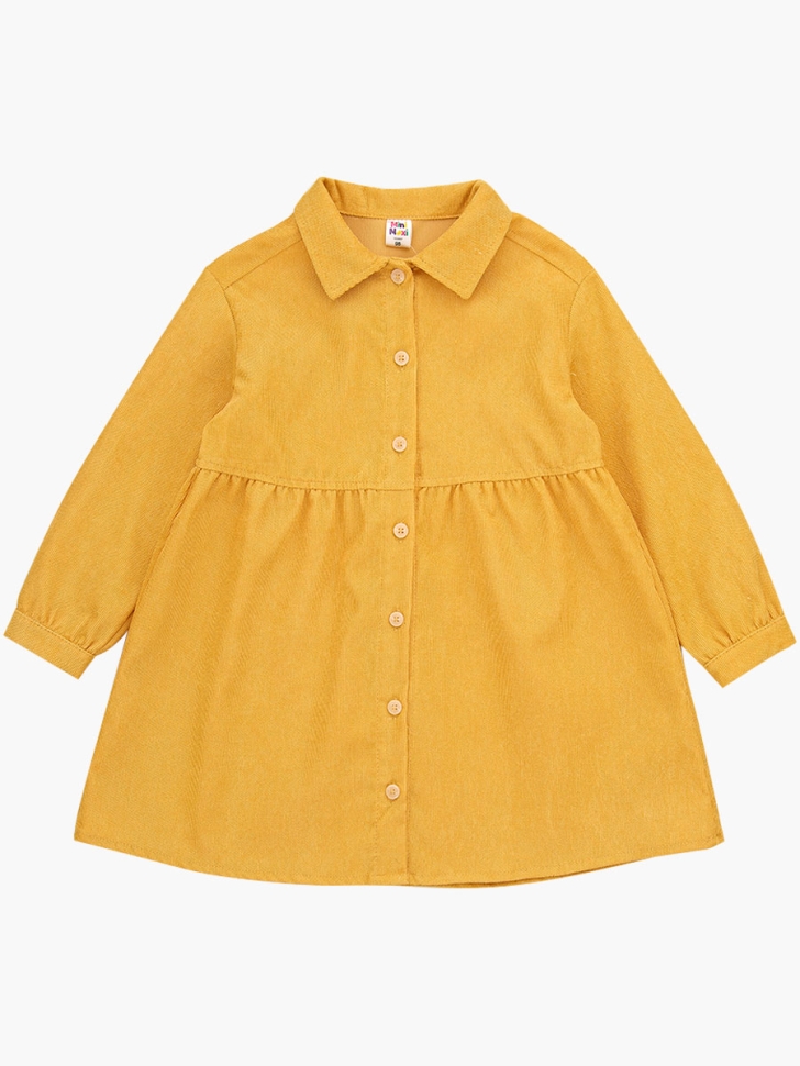 Платье для девочек Mini Maxi, модель 7785, цвет горчичный - Платья для девочек с длинным рукавом