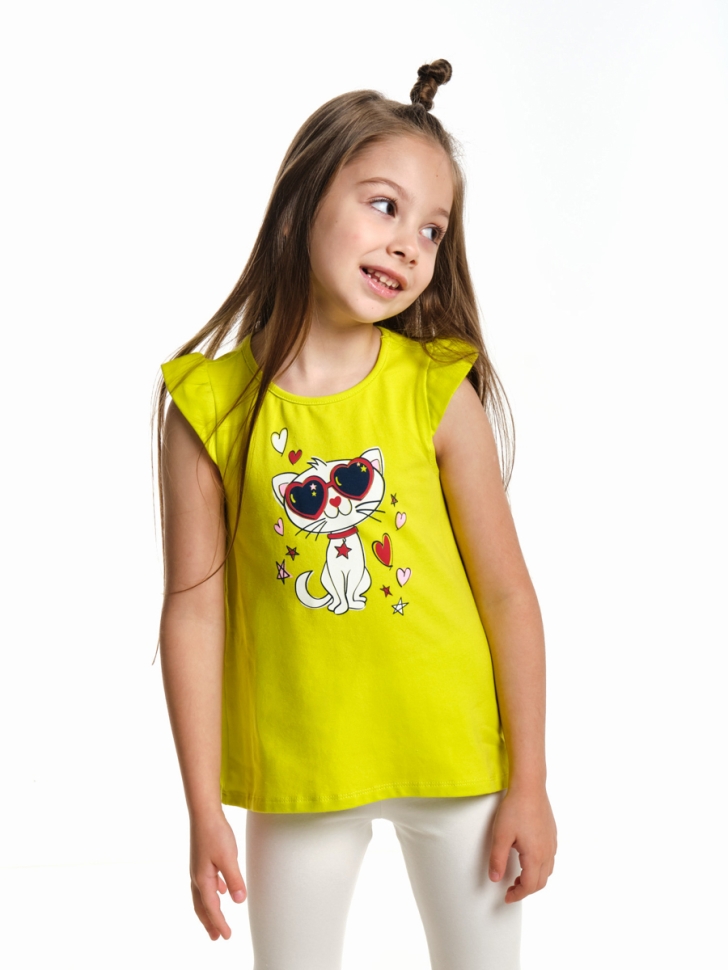 Футболка для девочек Mini Maxi, модель 1745, цвет желтый - Футболки для девочек