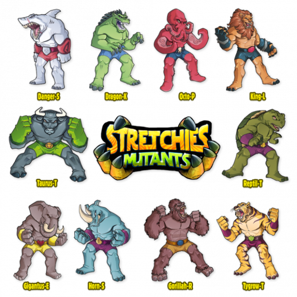 Коллекция, Анимутанты (Stretchy Mutants) (9 шт) - Анимутанты Stretchy Mutants