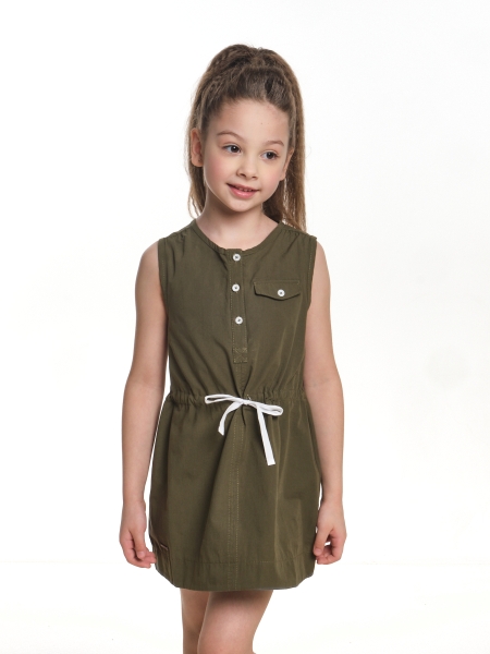 Платье для девочек Mini Maxi, модель 4625, цвет хаки - Платья для девочек с коротким рукавом