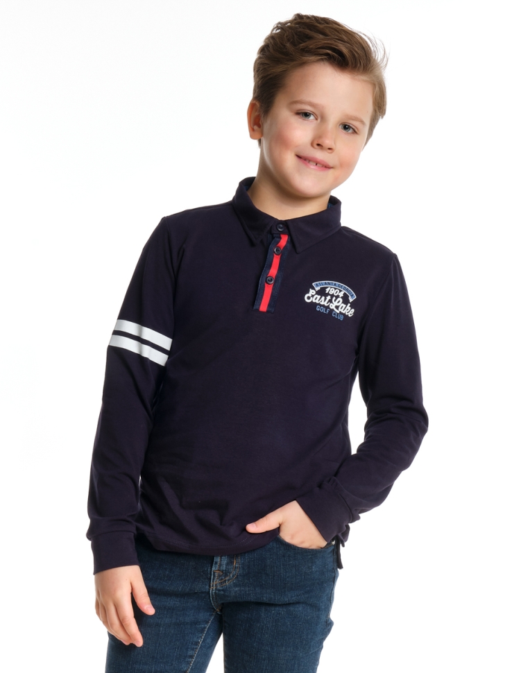 Джемпер для мальчиков Mini Maxi, модель 6883, цвет синий - Поло / джемпер длинный рукав