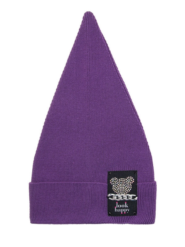 Шапка для девочки Стильняшка, Миалт ярко-фиолетовый, весна-осень - Для девочек весна-осень