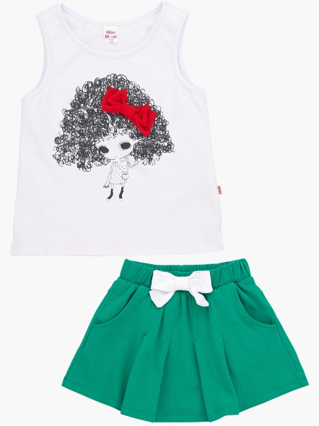 Комплект одежды для девочек Mini Maxi, модель 1902/1903, цвет зеленый - Комплекты летние