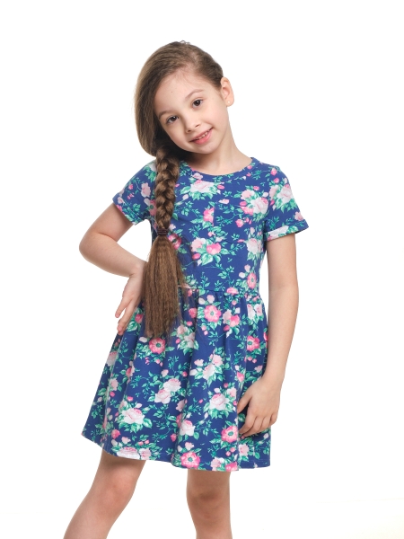 Платье для девочек Mini Maxi, модель 1947, цвет мультиколор - Платья для девочек с коротким рукавом