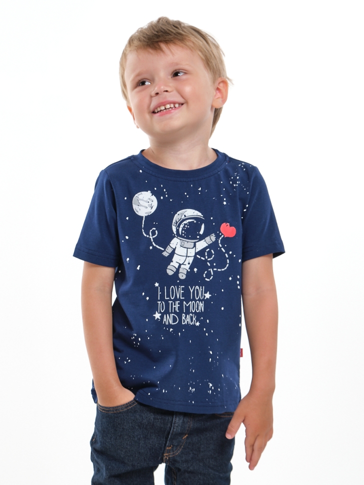 Футболка для мальчиков Mini Maxi, модель 0787, цвет синий - Футболки для мальчиков