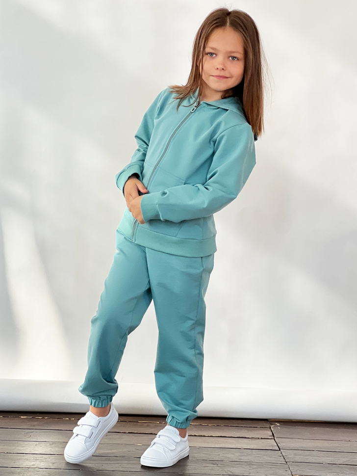 Спортивный костюм для девочки БУШОН SP20, цвет шалфей - Костюмы спортивные