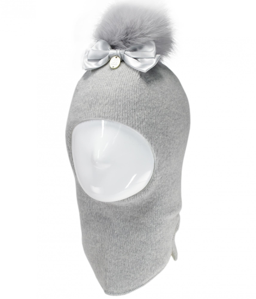 Шапка-шлем Конни св.серый - Шапки-шлемы зима-осень