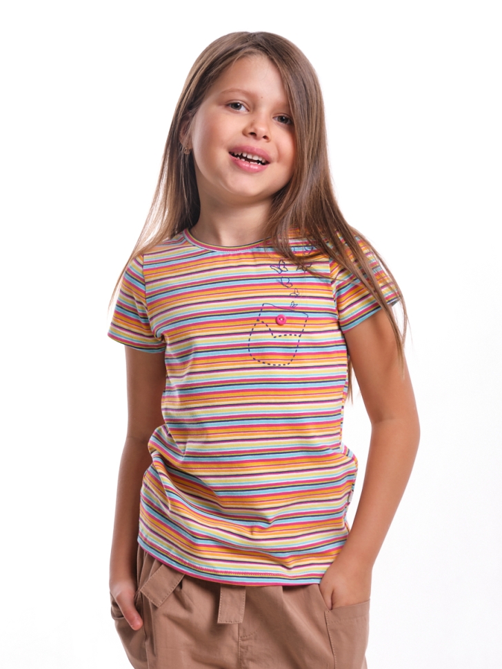 Футболка для девочек Mini Maxi, модель 0403, цвет желтый - Футболки для девочек