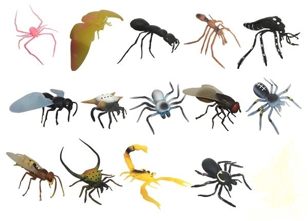 Коллекция, Насекомые vs Паукообразные (6шт)  - Насекомые vs Паукообразные