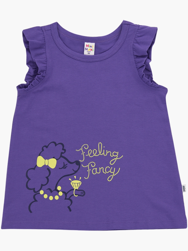 Футболка для девочек Mini Maxi, модель 1671, цвет сиреневый - Футболки для девочек