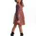 Платье для девочек Mini Maxi, модель 3891, цвет оранжевый/клетка