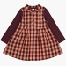 Платье для девочек Mini Maxi, модель 3891, цвет оранжевый/клетка