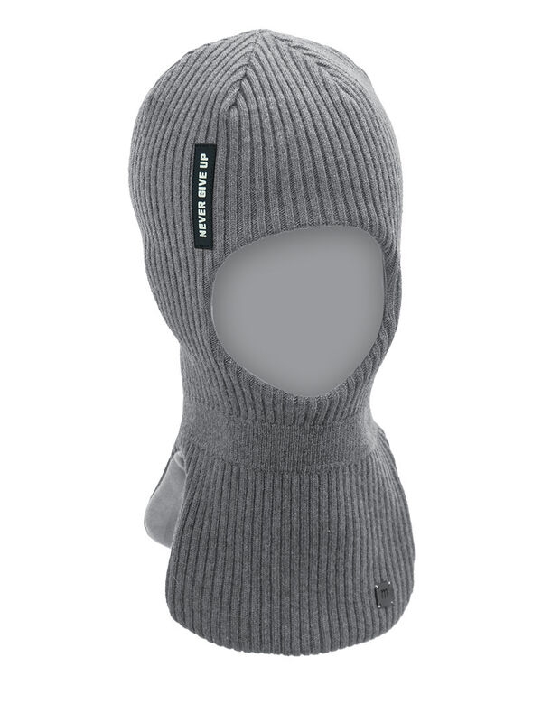 Шлем для мальчика Молния, Миалт серый, весна-осень  - Шлемы осень-весна