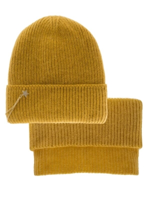 Комплект для девочки Экстра, Миалт горчичный, зима