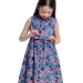 Платье для девочек Mini Maxi, модель 7567, цвет синий/мультиколор