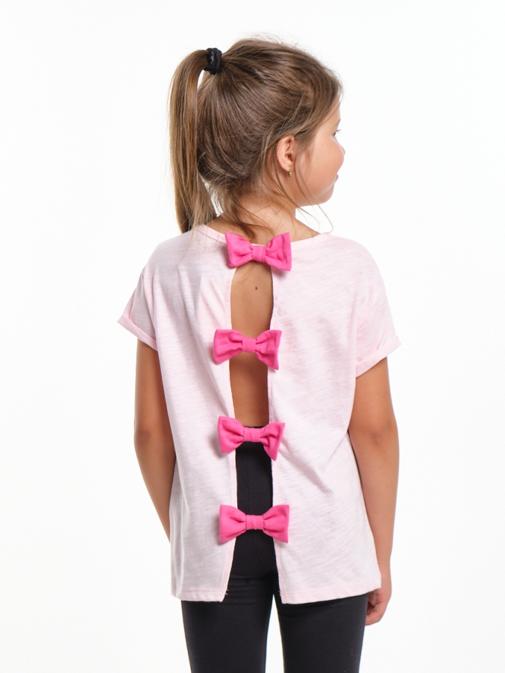 Футболка для девочек Mini Maxi, модель 7912, цвет розовый/малиновый - Футболки для девочек