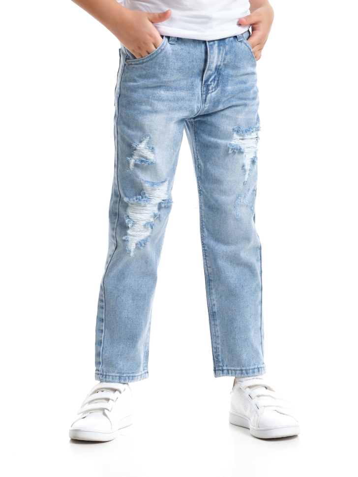 Джинсы для девочек Mini Maxi, модель 331064, цвет голубой - Джинсы для девочек