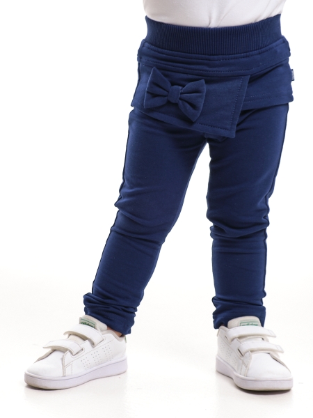 Брюки для девочек Mini Maxi, модель 0306, цвет синий - Штаны трикотажные