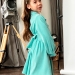 Платье для девочки школьное БУШОН ST73, цвет бирюзовый