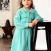 Платье для девочки школьное БУШОН ST73, цвет бирюзовый