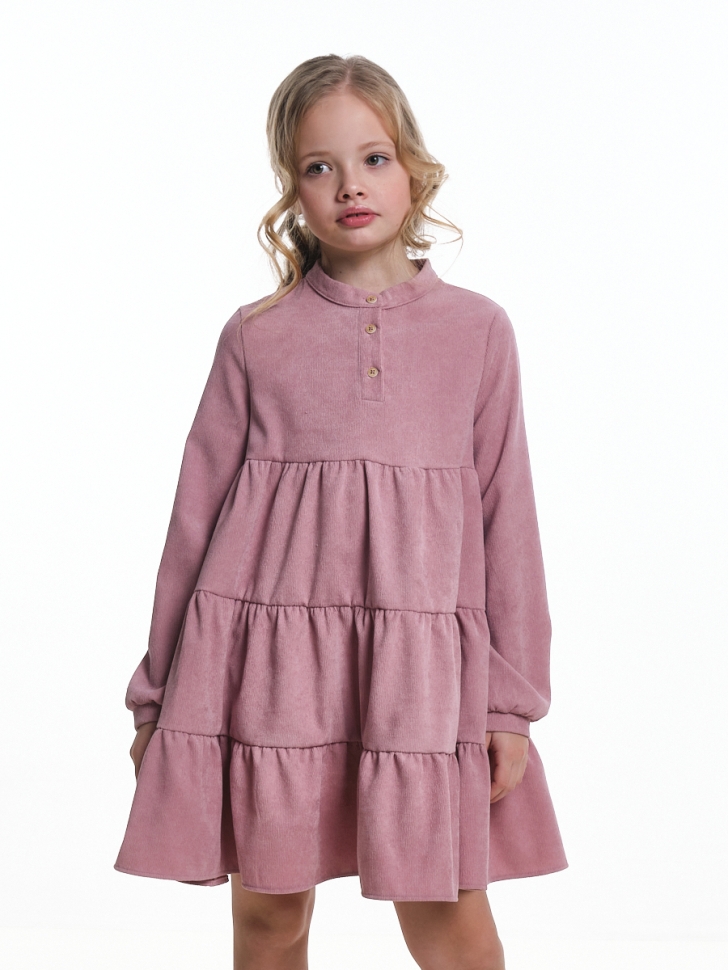 Платье для девочек Mini Maxi, модель 7786, цвет розовый - Платья для девочек с длинным рукавом