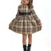Платье для девочек Mini Maxi, модель 6830, цвет бежевый/черный