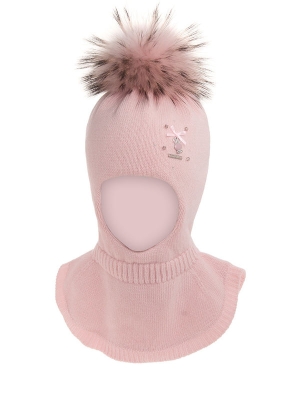 Шлем для девочки Фрося, Миалт светло-розовый, зима