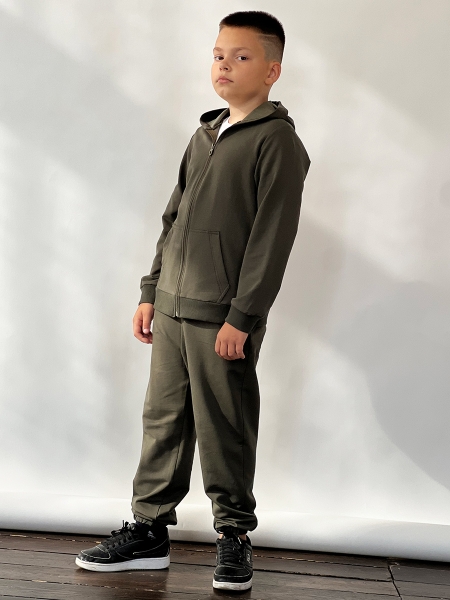 Спортивный костюм для мальчика БУШОН SP20, цвет хаки - Костюмы спортивные